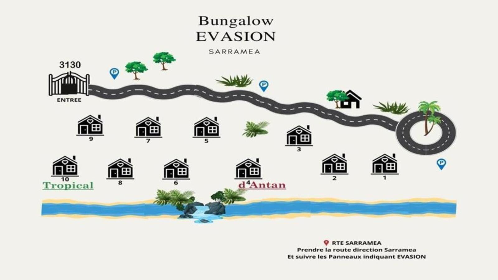 Evasion Bungalow D'Antan Spa Sarraméa Dış mekan fotoğraf